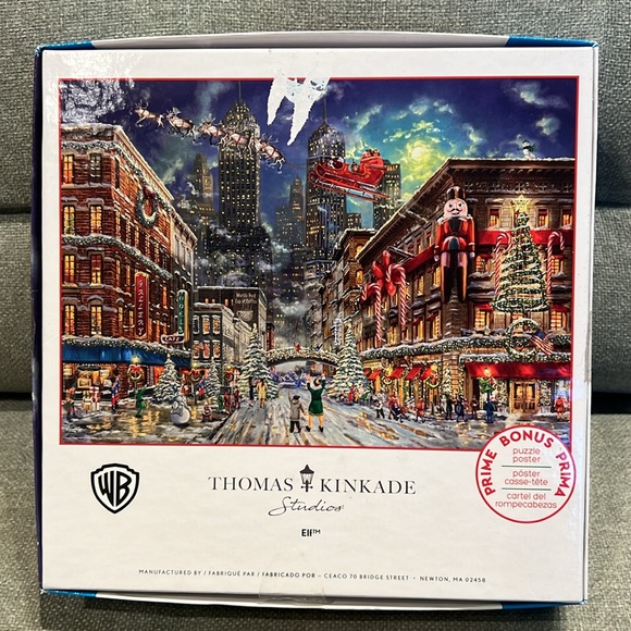 🔴3/$25🔴Thomas Kinkade Christmas Jigsaw Puzzle Elf Ceaco 1000 Piece - Picture 2 of 4